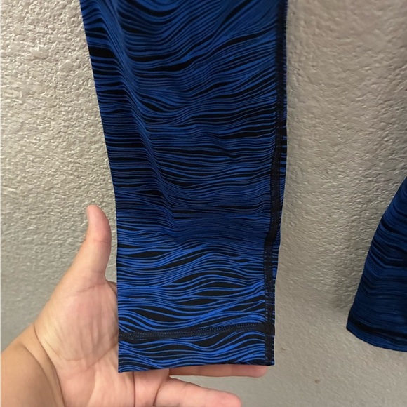 Lululemon High Times Pant Full-On Luxtreme Blue Black Zebra 4 - Picture 8 of 14